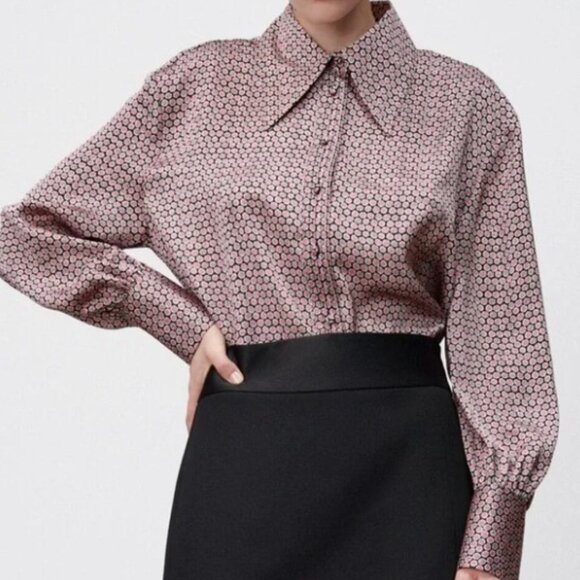 Zara Floral dot blouse - Picture 1 of 16